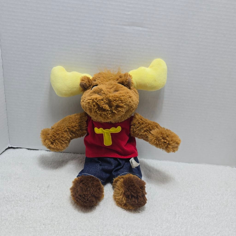 Boys Tommy Moose Stuffed Animal One Size Brown Red